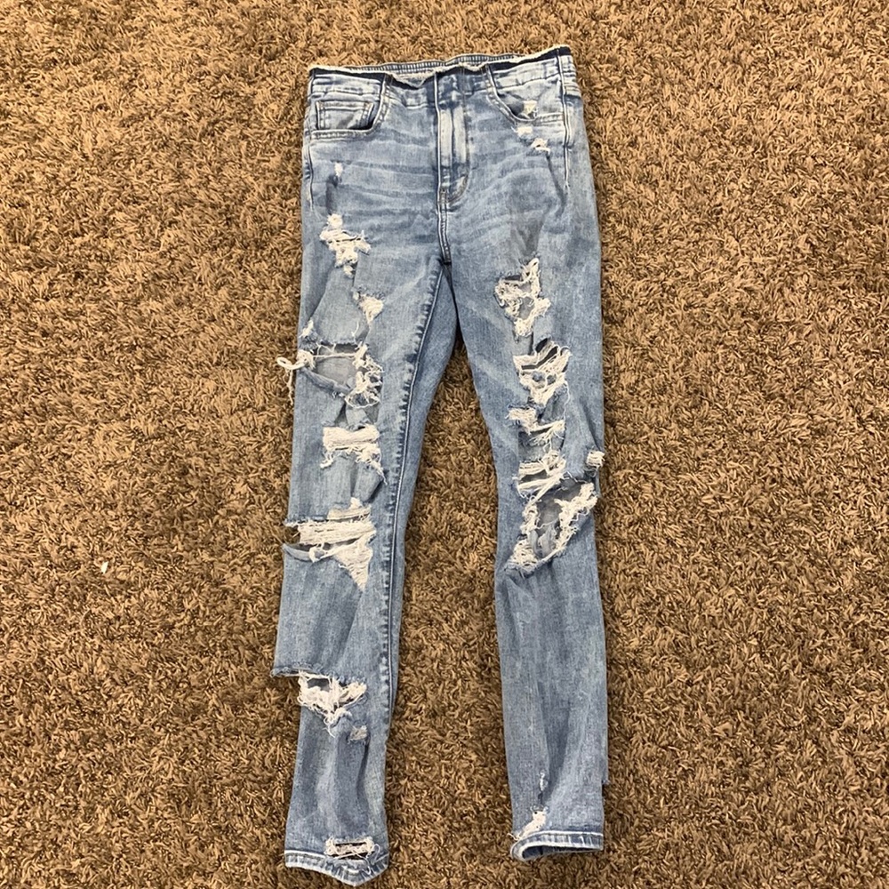 American Eagle destructed jeans
